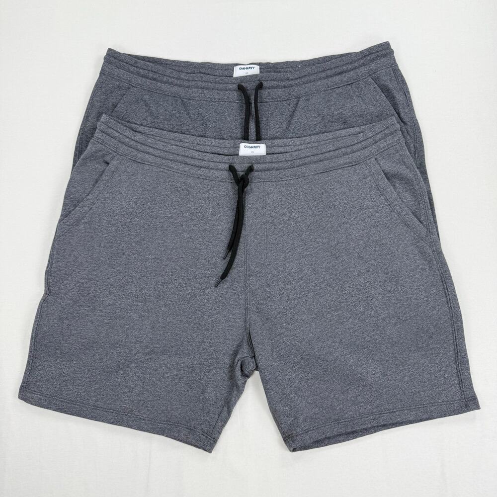 Old Navy Men's Basic Cotton Blend Lounge Short 2pc XXL Black Jack Gray